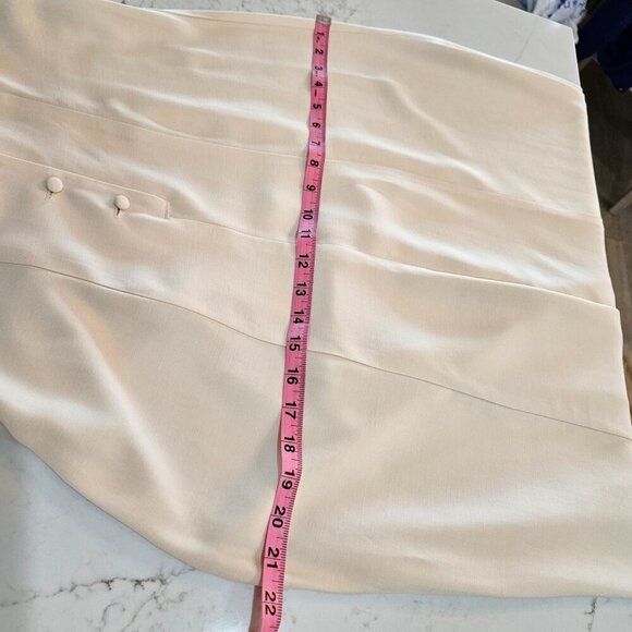 Vintage Wild Rose Small to Medium Cream Dress & Satin Jacket Set 90's Elegant - Picture 14 of 16